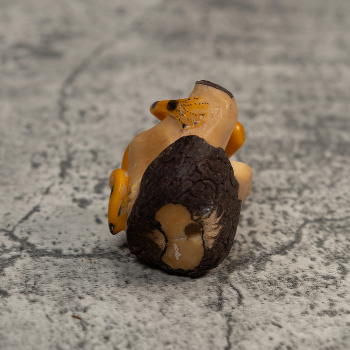 Gold And Black Poison Dart Frog Tagua Carving