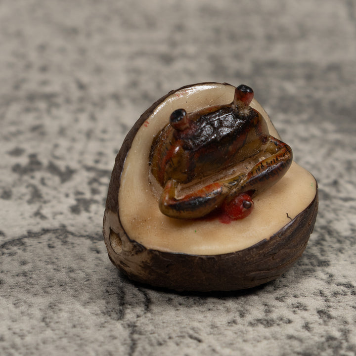 Vintage Crab Tagua Carving