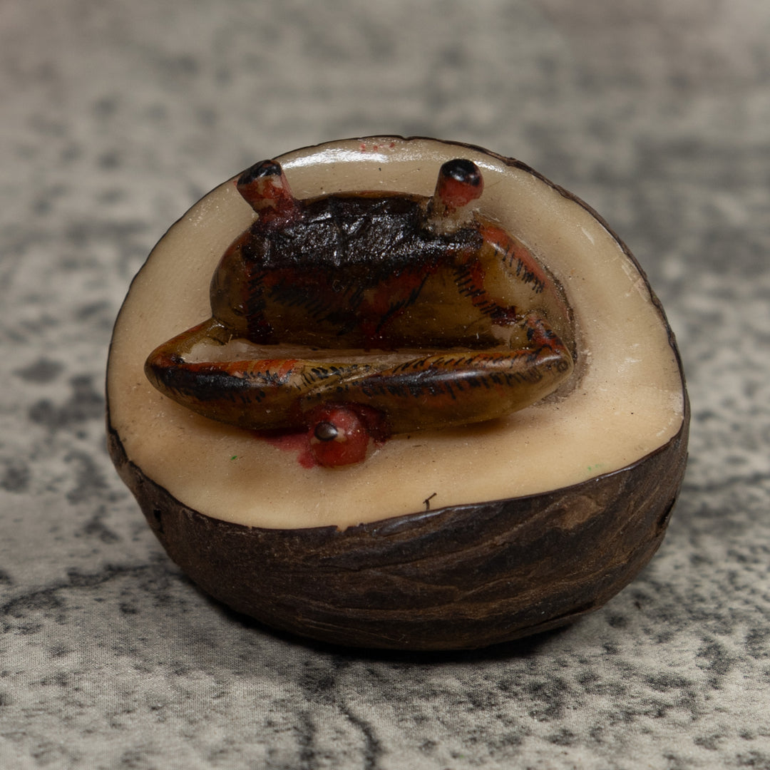 Vintage Crab Tagua Carving