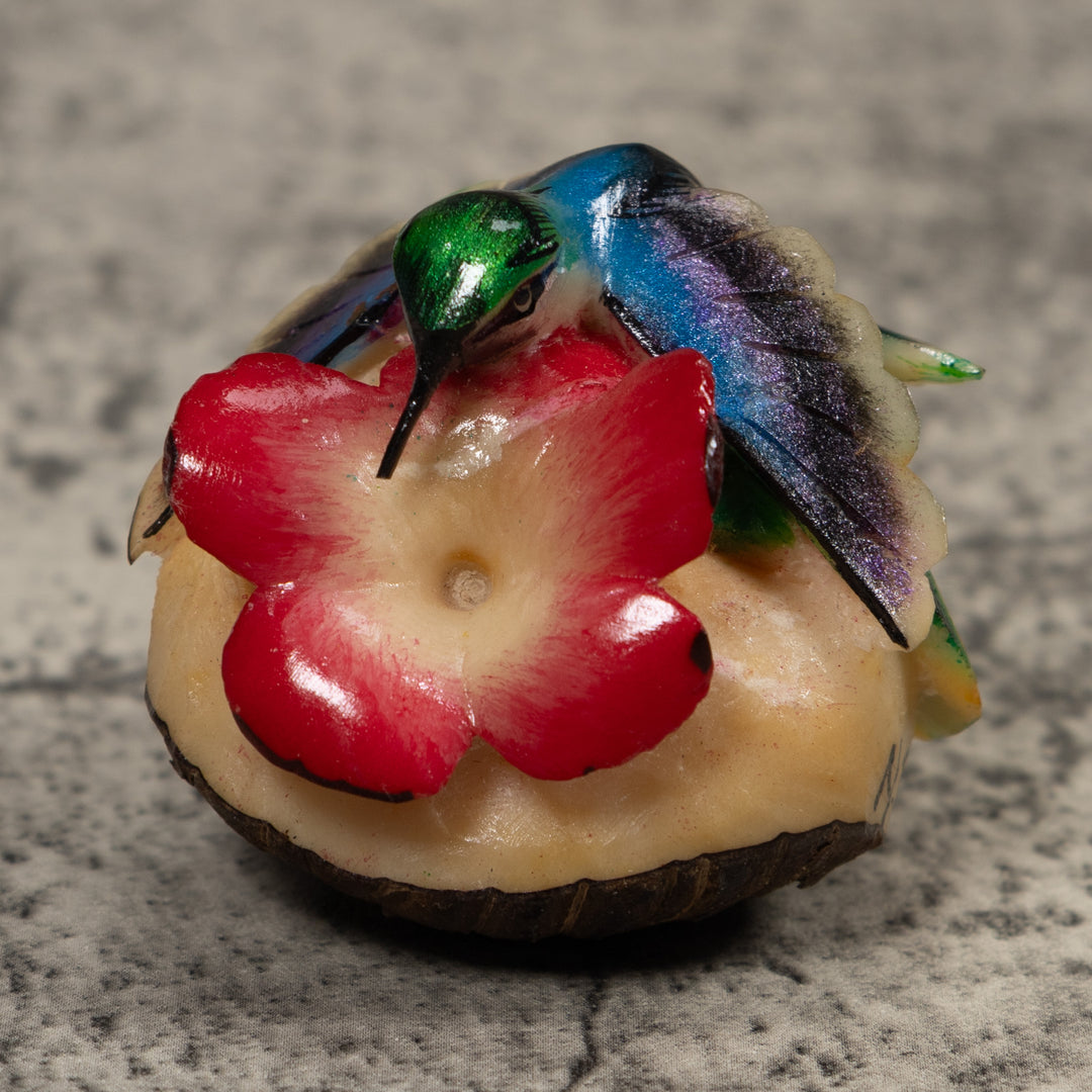 Hummingbird Tagua Carving