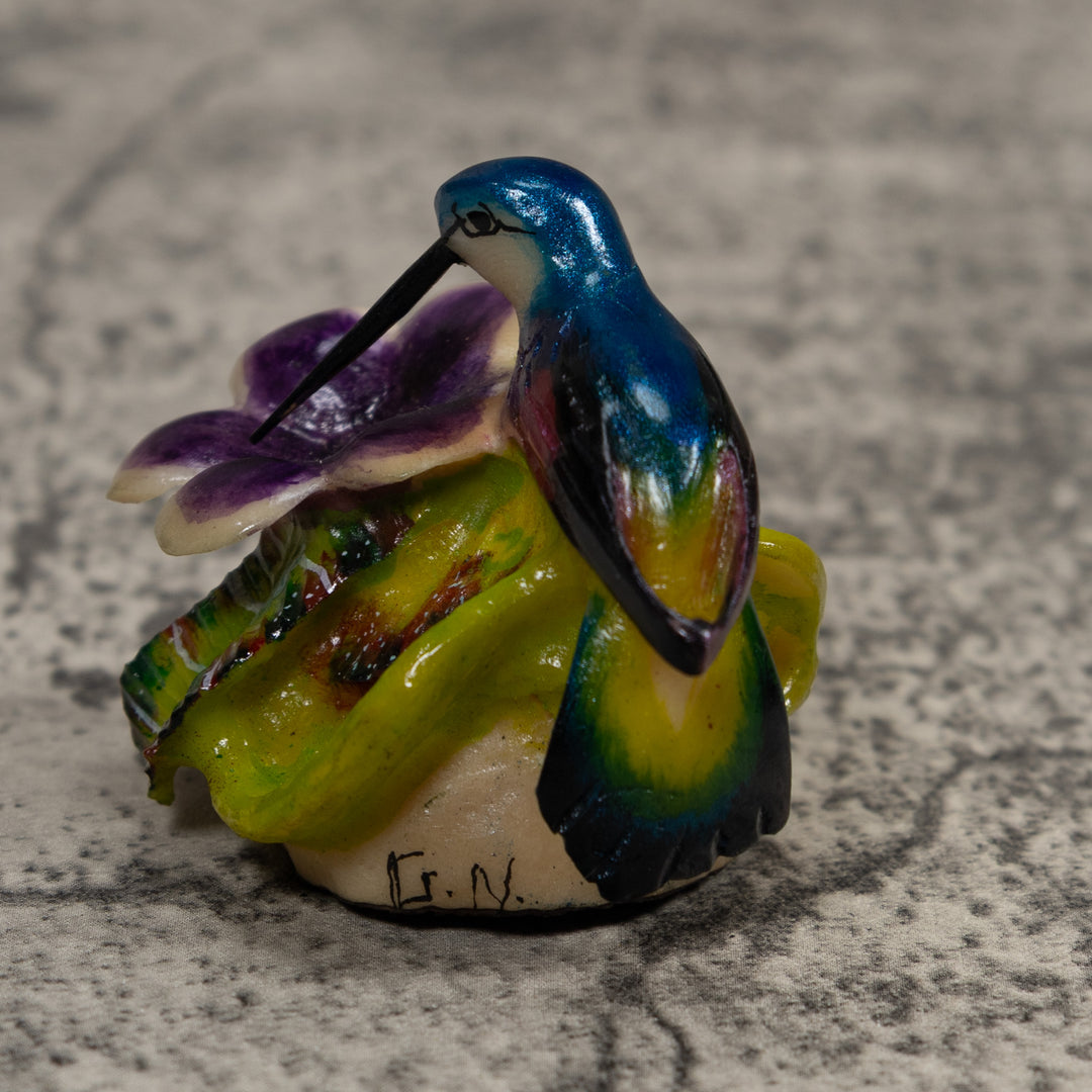 Hummingbird Tagua Carving