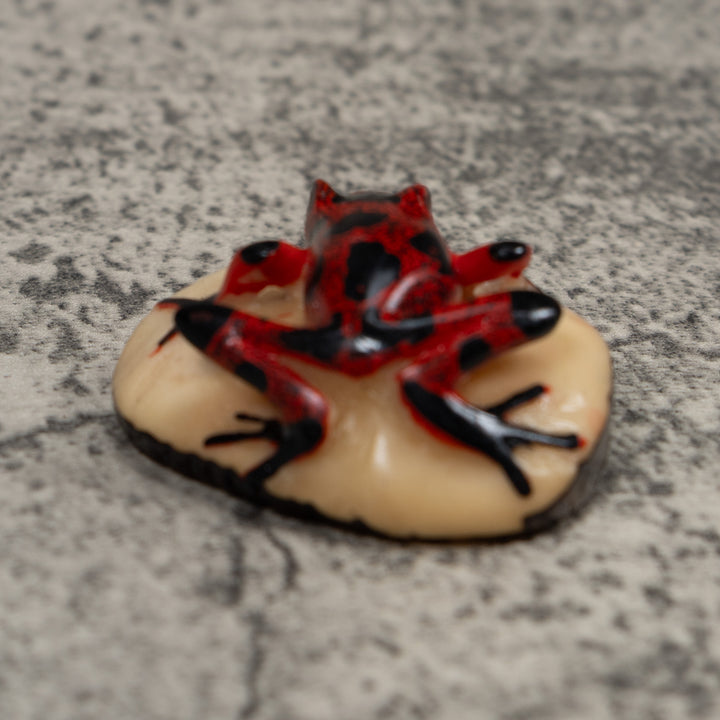 Vintage Poison Dart Frog Tagua Carving