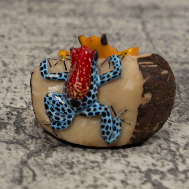 Double Poison Dart Frog Tagua Carving
