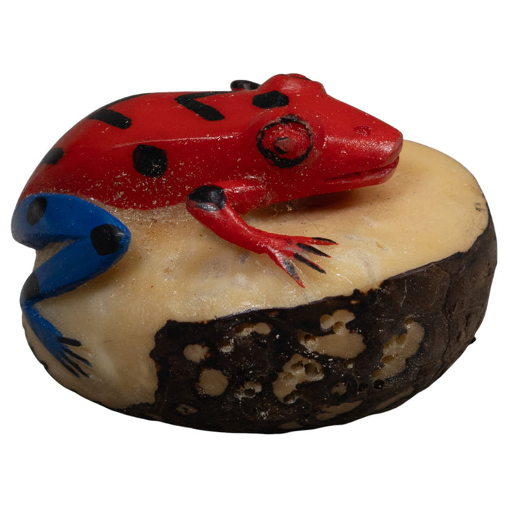 Vintage Frog Tagua Carving
