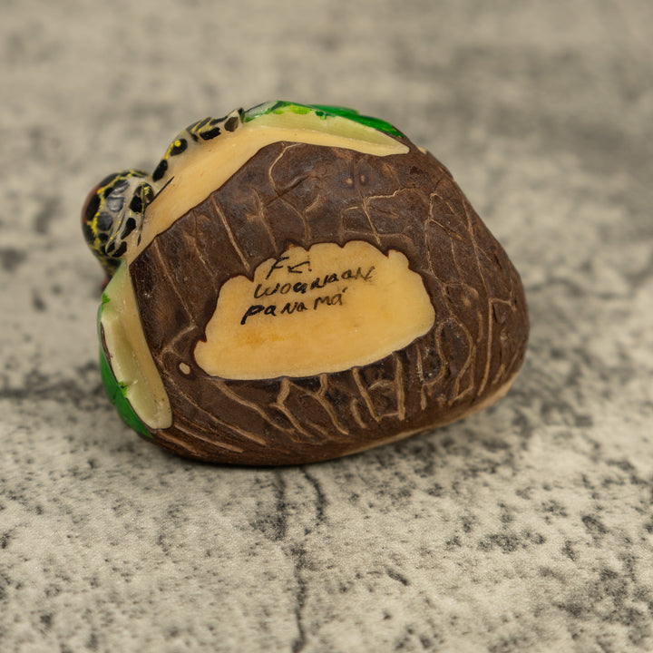 Double Poison Dart Frog Tagua Carving