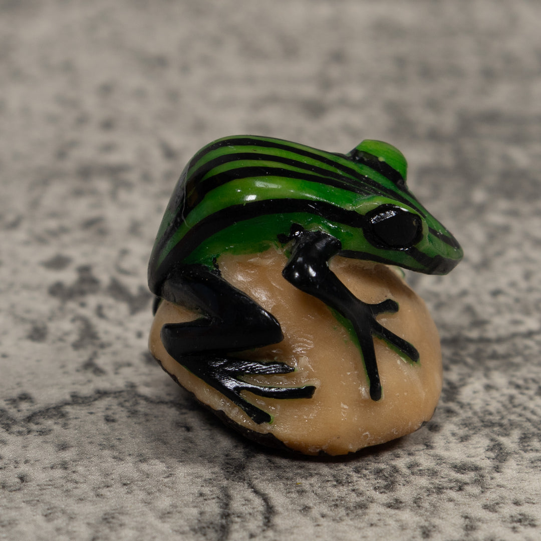 Vintage Poison Dart Frog Tagua Carving