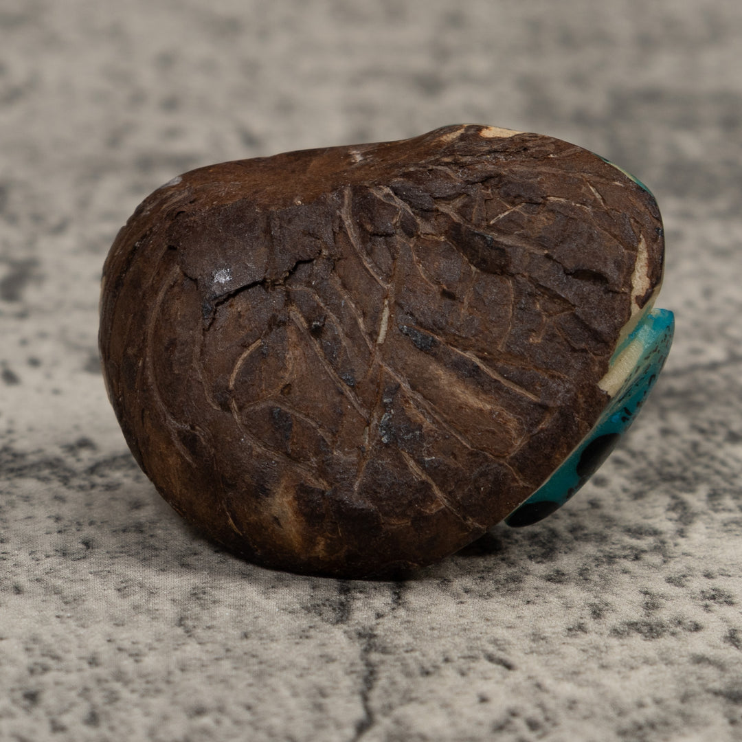 Vintage Blue Yellow And Red Poison Dart Frog Tagua Carving