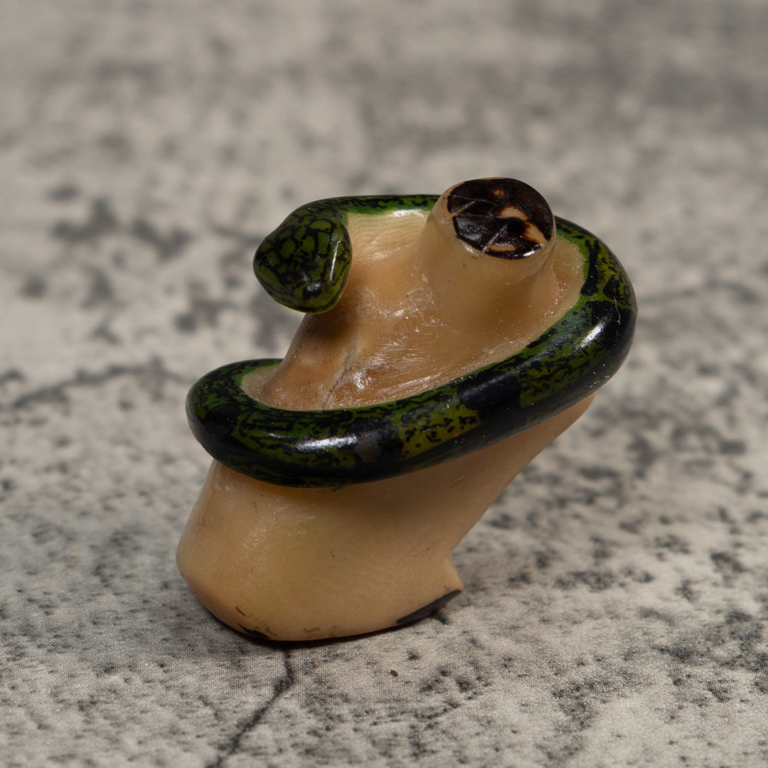 Black Snake Reptile Tagua Carving
