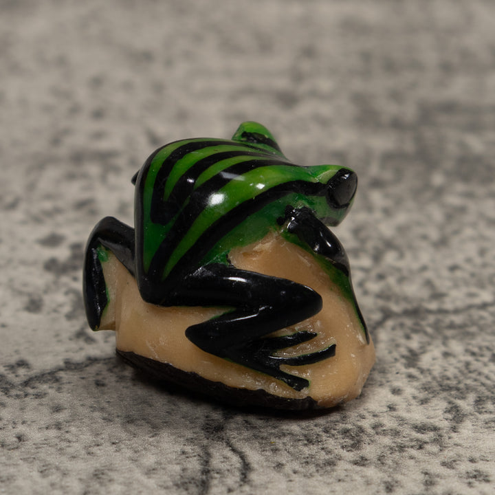 Vintage Poison Dart Frog Tagua Carving