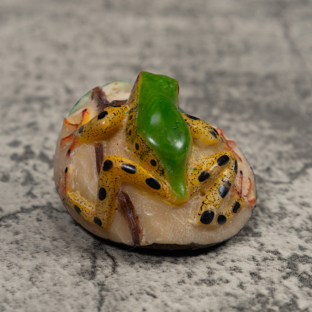 Vintage Frog Tagua Carving
