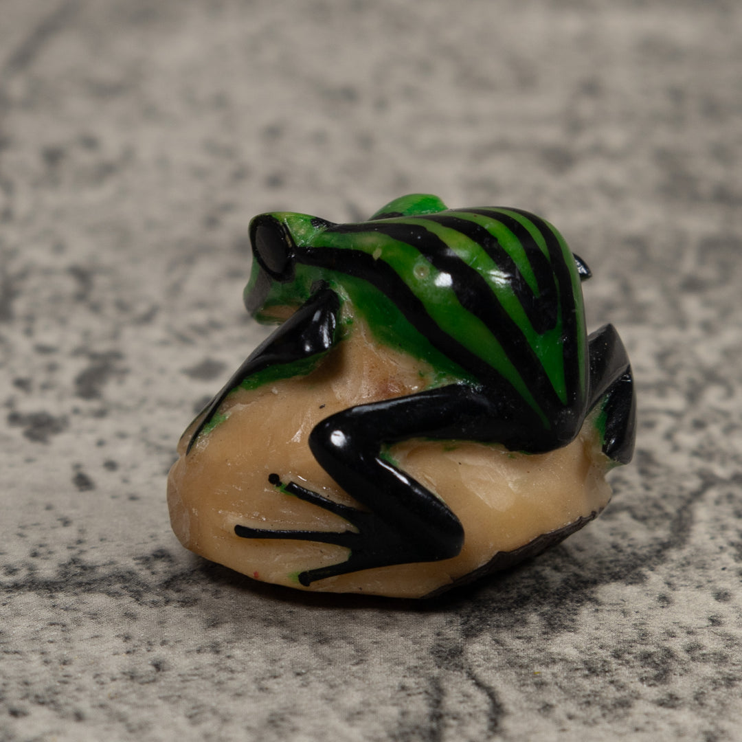 Vintage Poison Dart Frog Tagua Carving