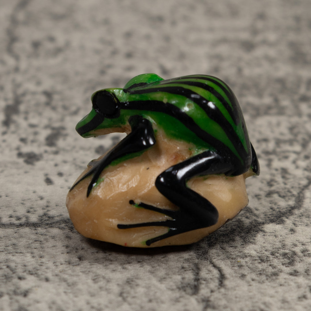 Vintage Poison Dart Frog Tagua Carving