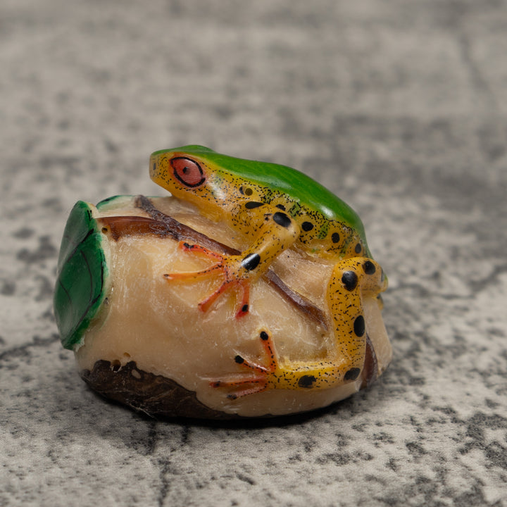 Vintage Frog Tagua Carving