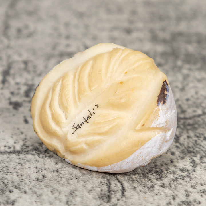 Black And Gold Poison Dart Frog Tagua Carving