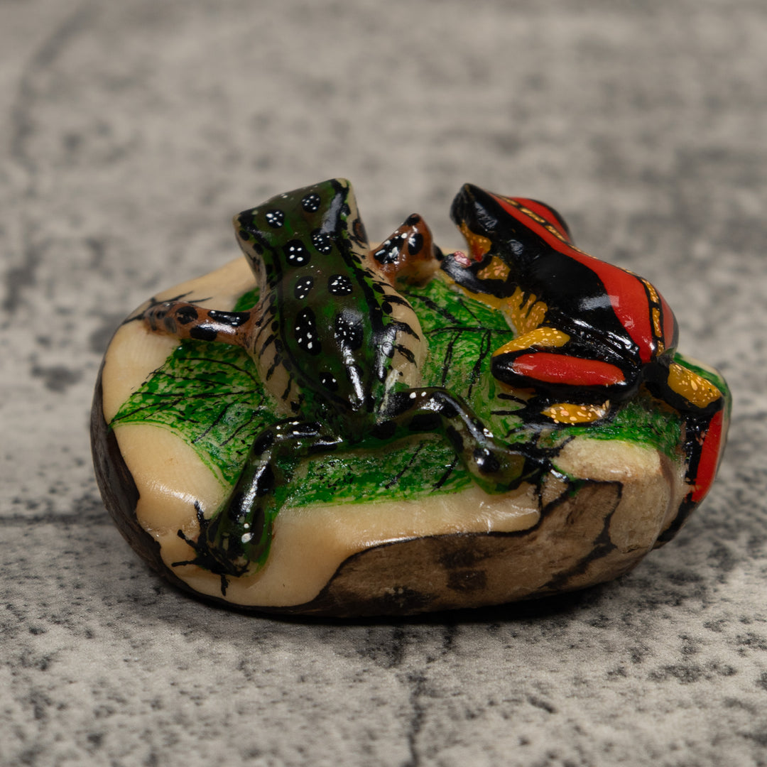 Double Poison Dart Frog Tagua Carving
