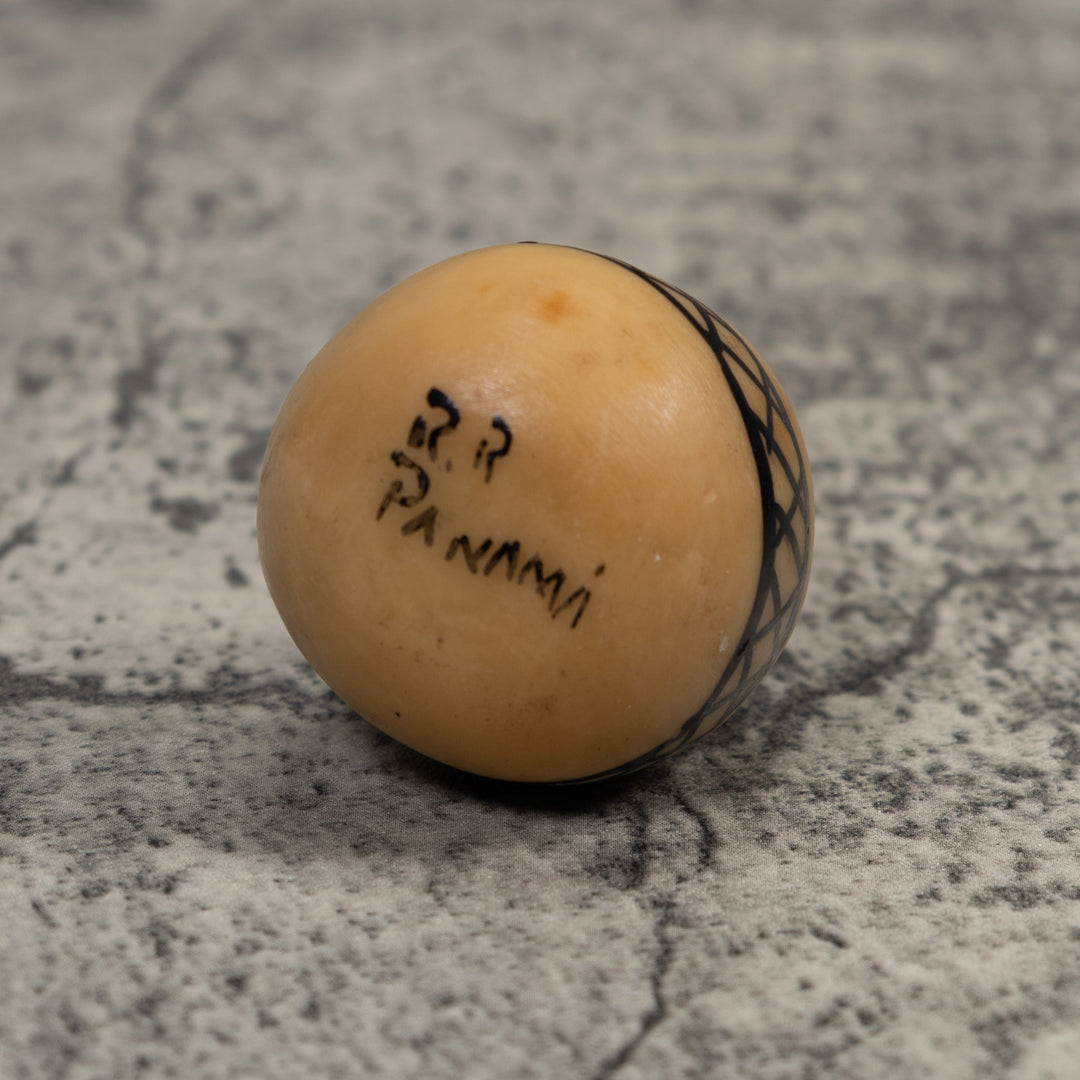 Painted Tagua Vase Carving