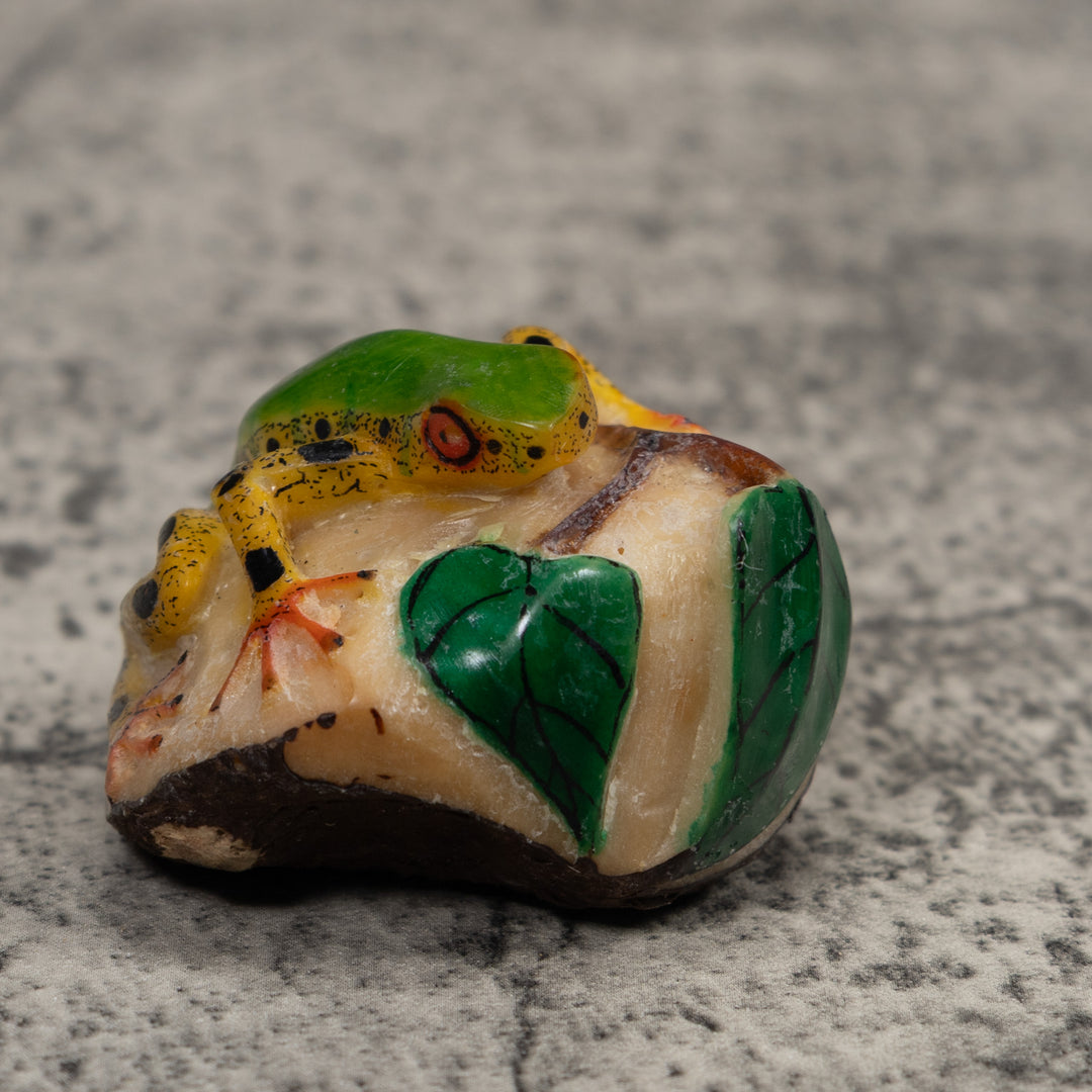 Vintage Frog Tagua Carving
