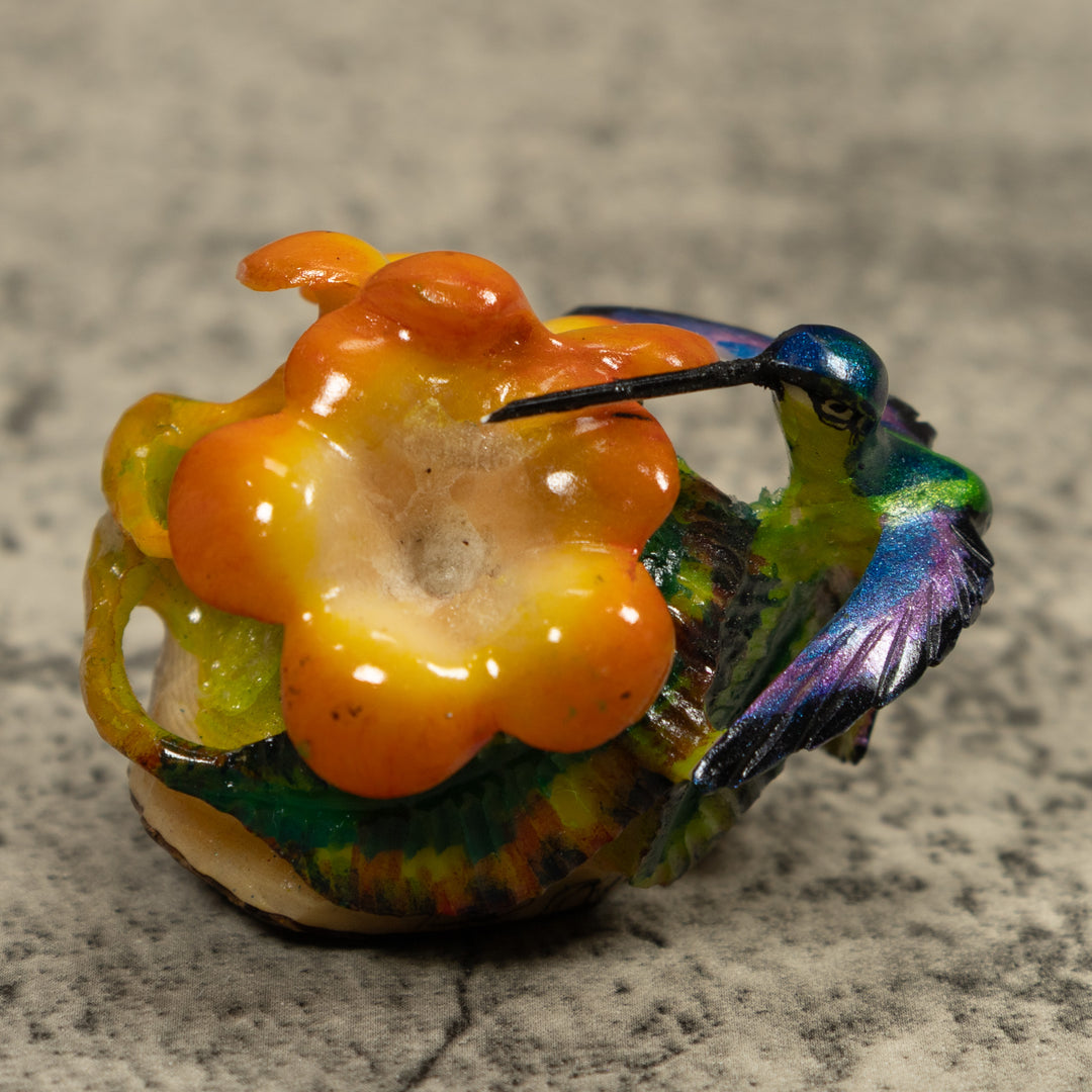 Hummingbird Tagua Carving
