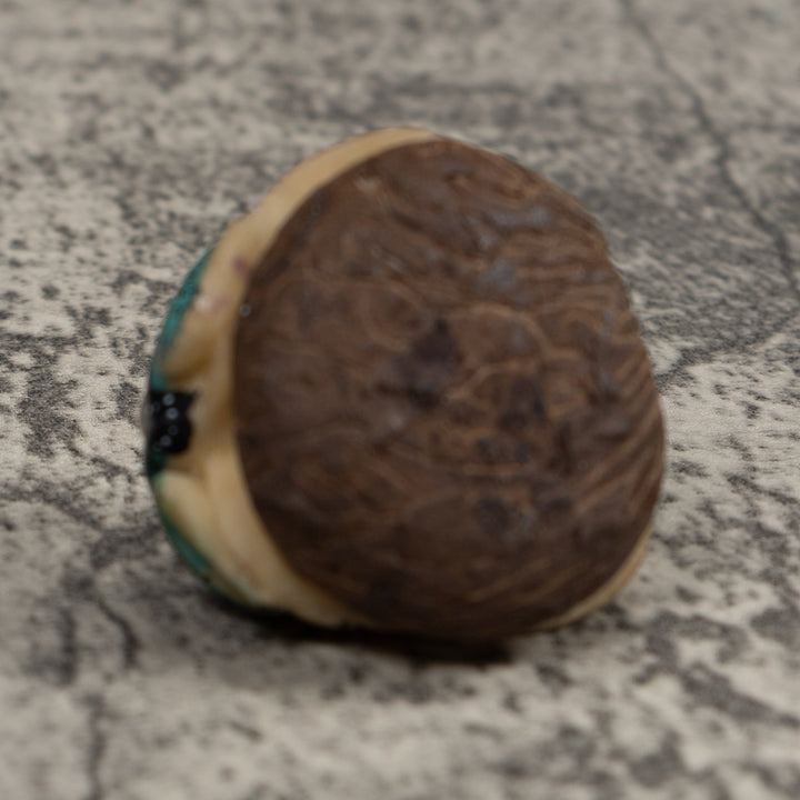 Vintage Blue And Red Poison Dart Frog Tagua Carving