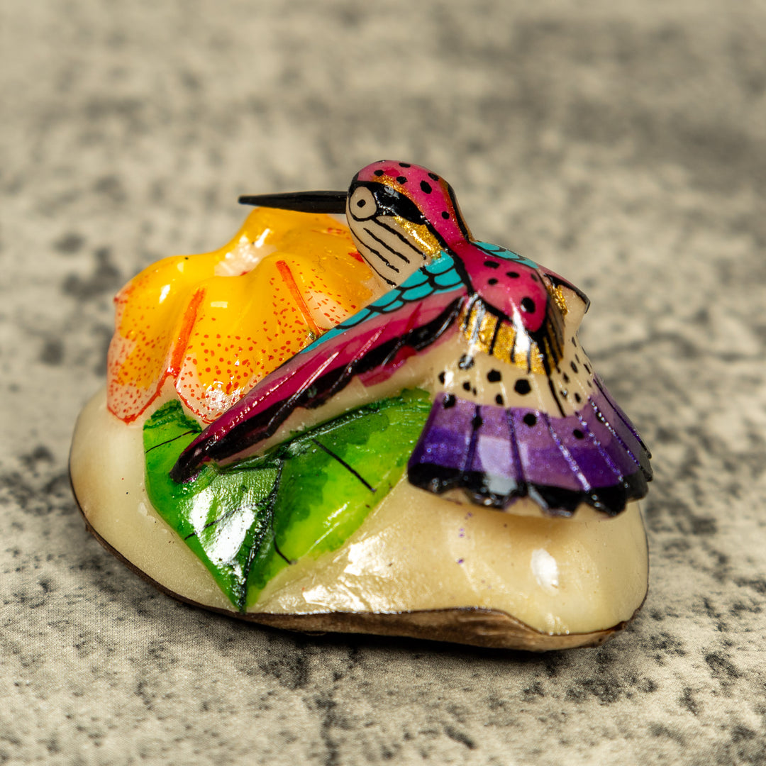 Hummingbird Tagua Carving