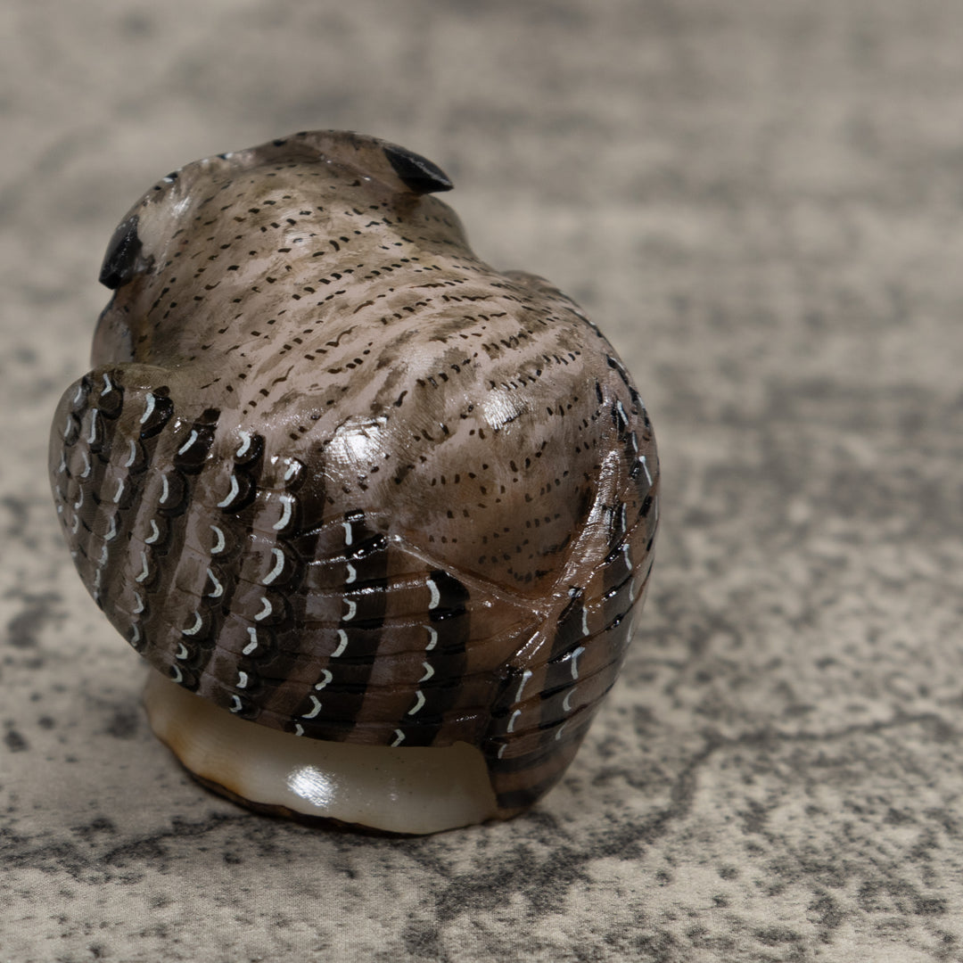 Owl Bird Tagua Carving