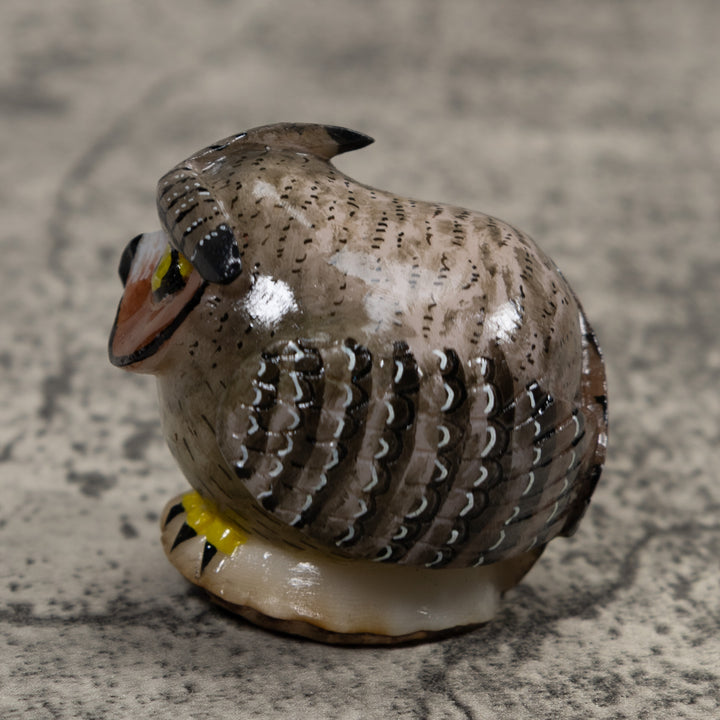 Owl Bird Tagua Carving