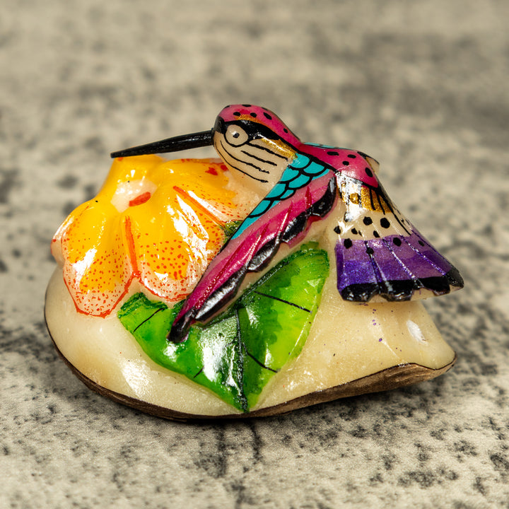 Hummingbird Tagua Carving