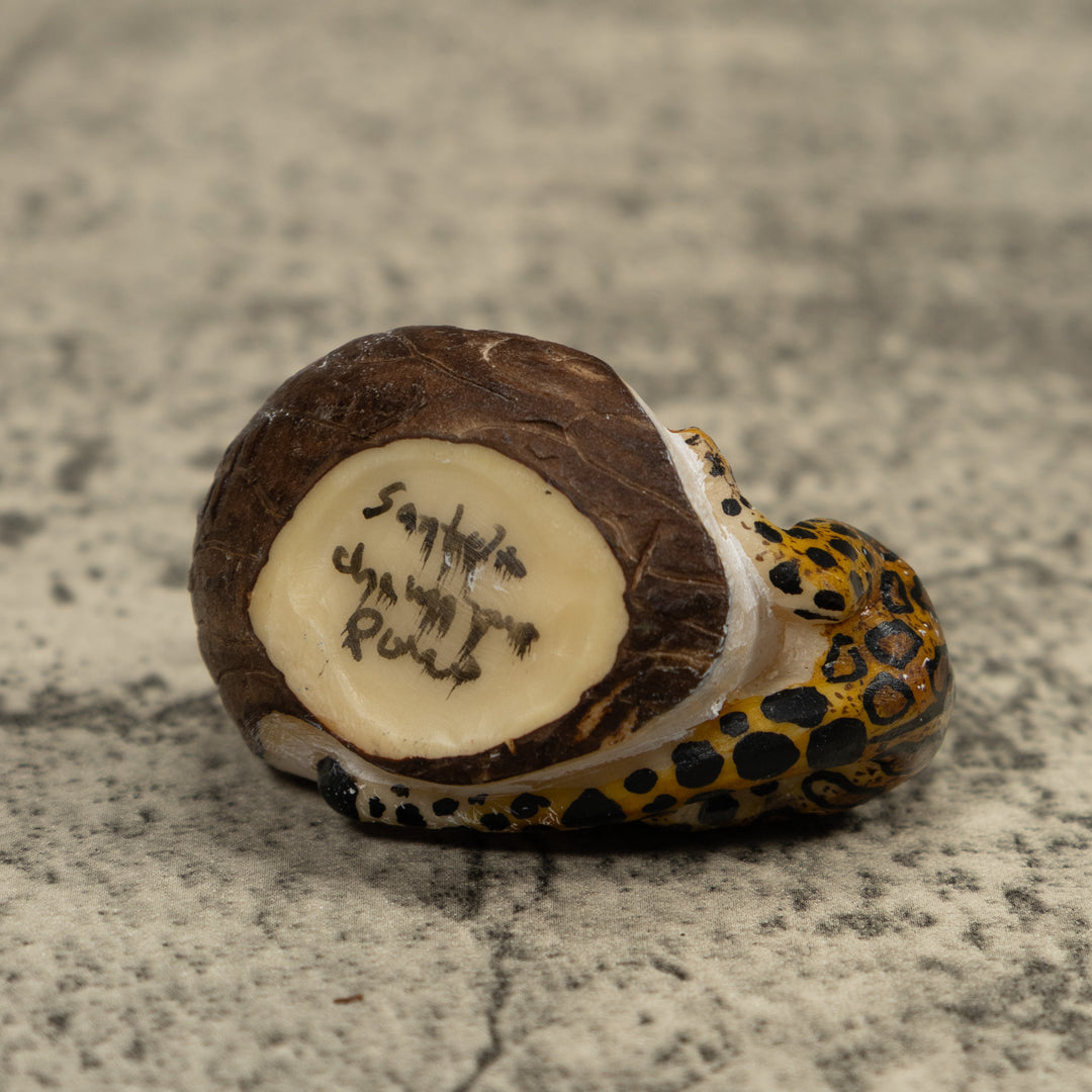 Jaguar Cat Tagua Carving
