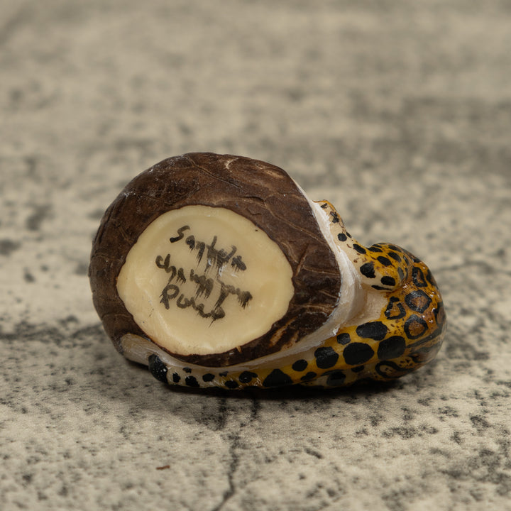 Jaguar Cat Tagua Carving