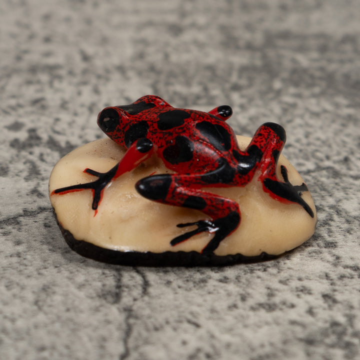 Vintage Poison Dart Frog Tagua Carving