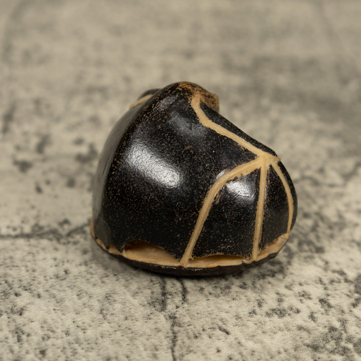 Vintage Vampire Bat And Frog Tagua Carving