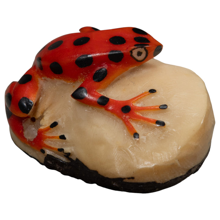 Vintage Frog Tagua Carving