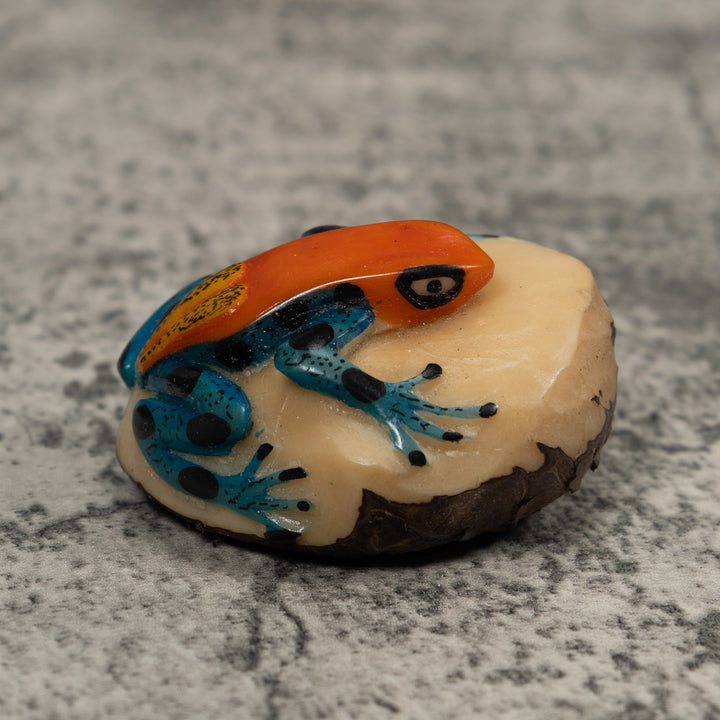 Vintage Frog Tagua Carving