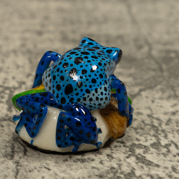 Blue Poison Dart Frog Tagua Carving