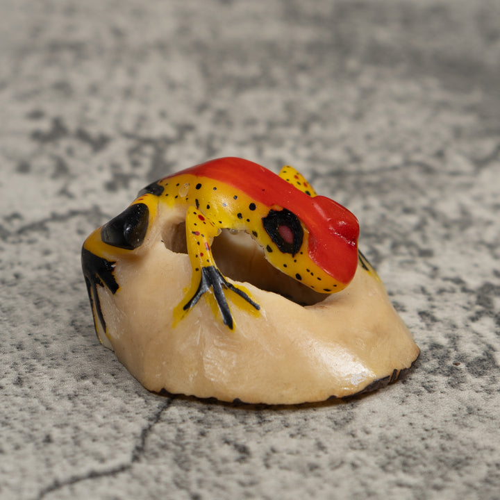 Vintage Poison Dart Frog Tagua Carving