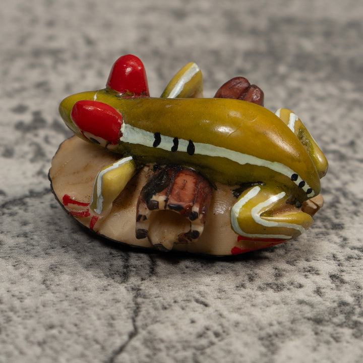 Super Weird Poison Dart Frog Tagua Carving