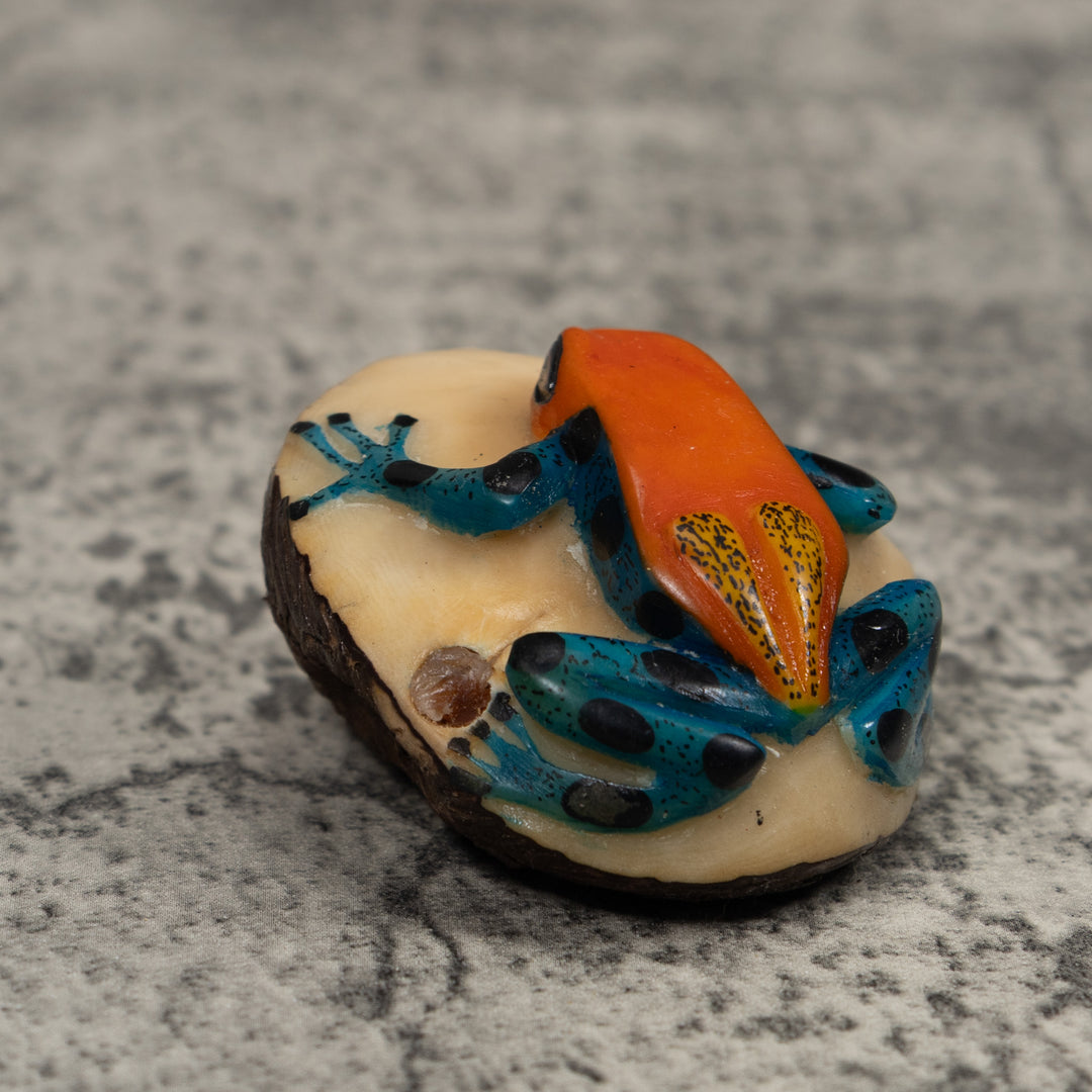 Vintage Frog Tagua Carving