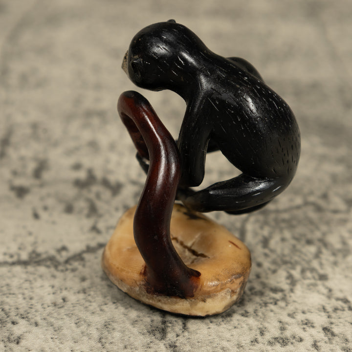 Vintage White Face Monkey Tagua Carving