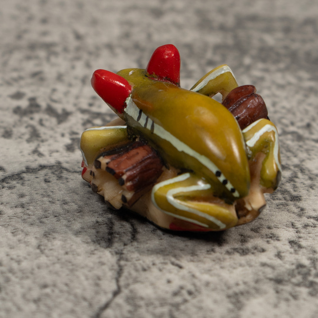 Super Weird Poison Dart Frog Tagua Carving