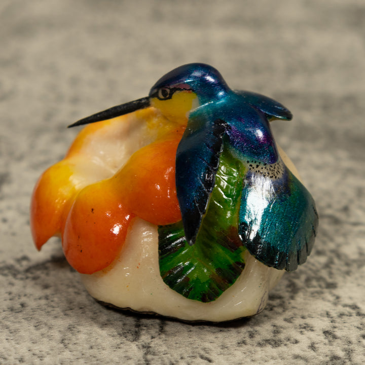 Hummingbird Tagua Carving