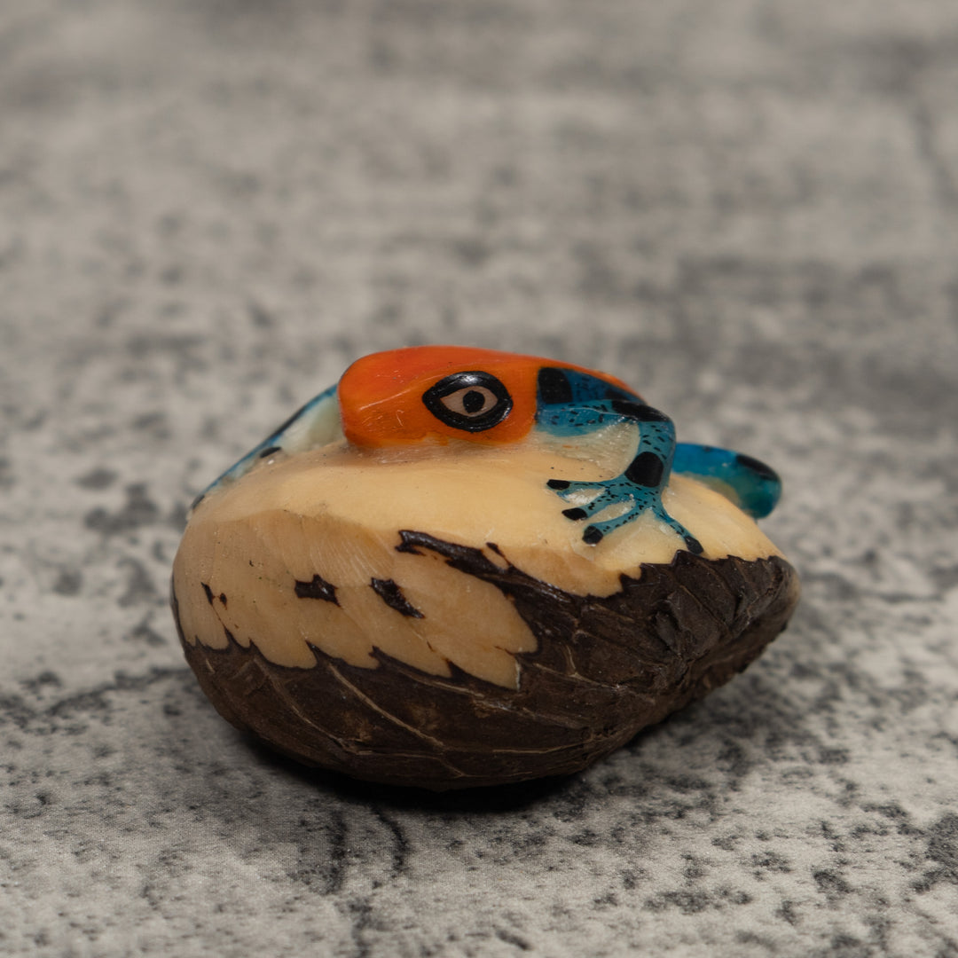 Vintage Frog Tagua Carving