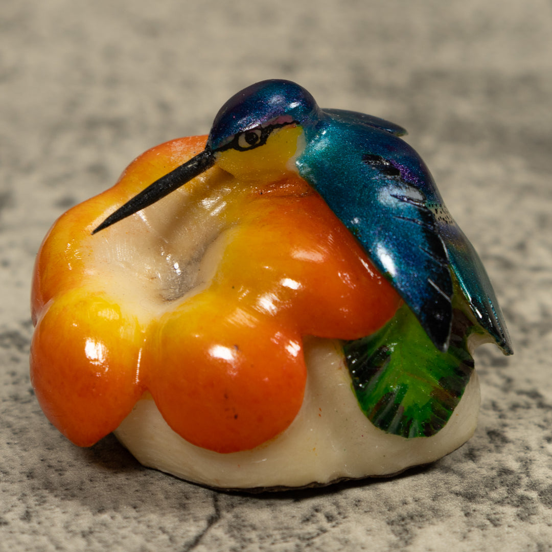 Hummingbird Tagua Carving