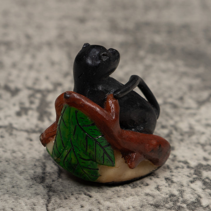 Black Hollar Monkey Tagua Carving