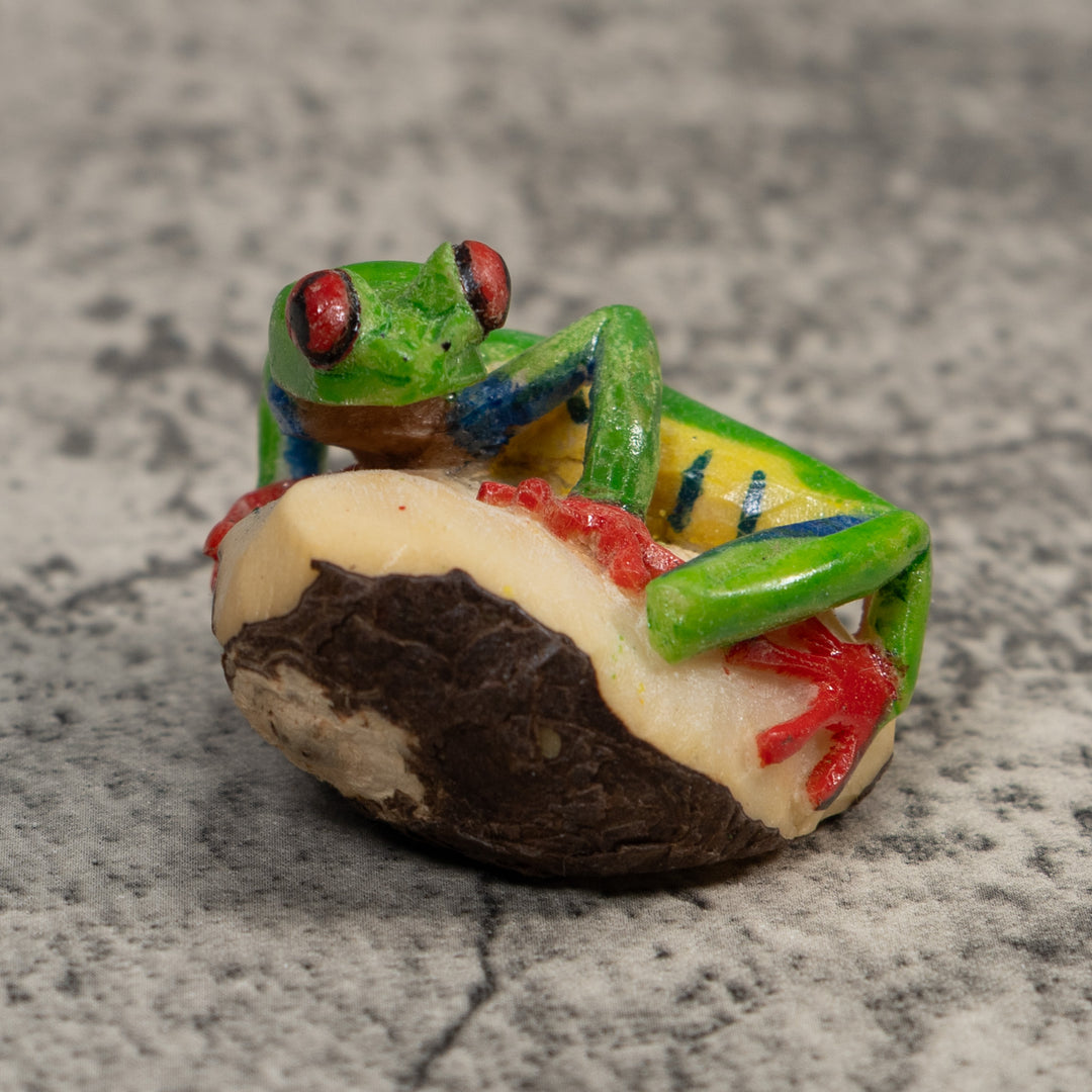 Red-Eye Tree Frog Tagua Carving