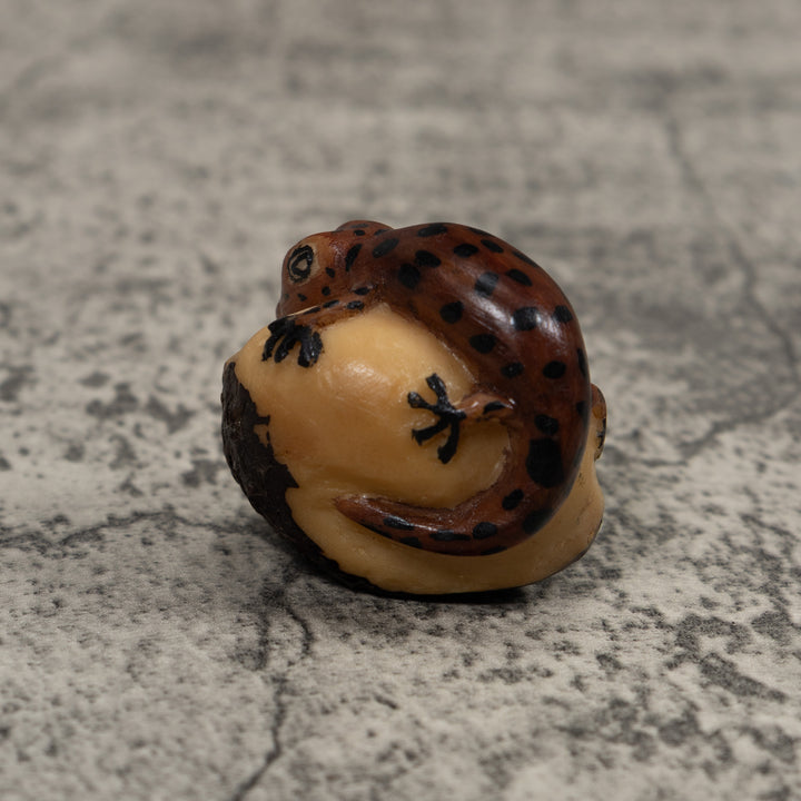 Vintage Gecko Lizard Tagua Carving
