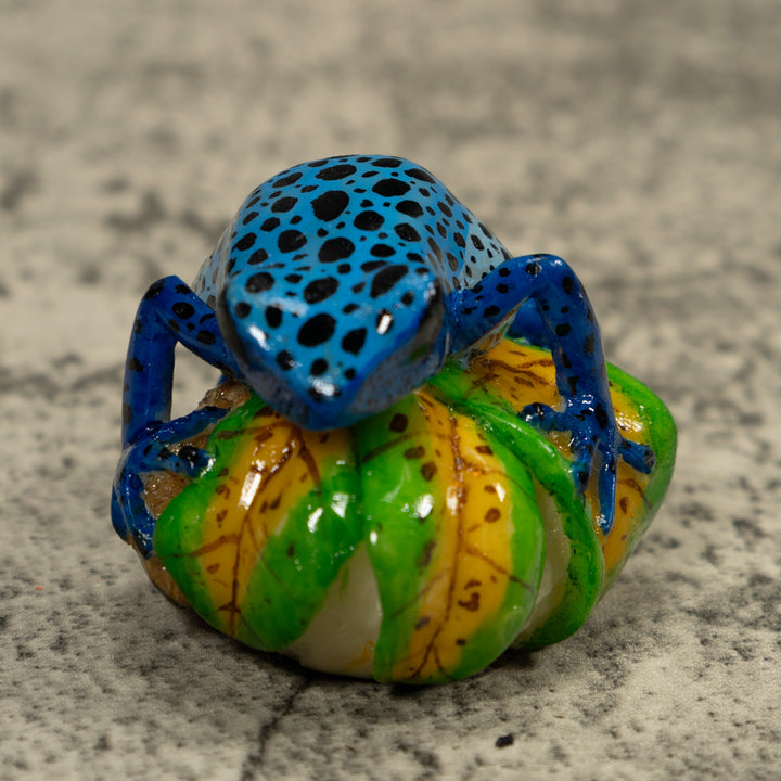 Blue Poison Dart Frog Tagua Carving