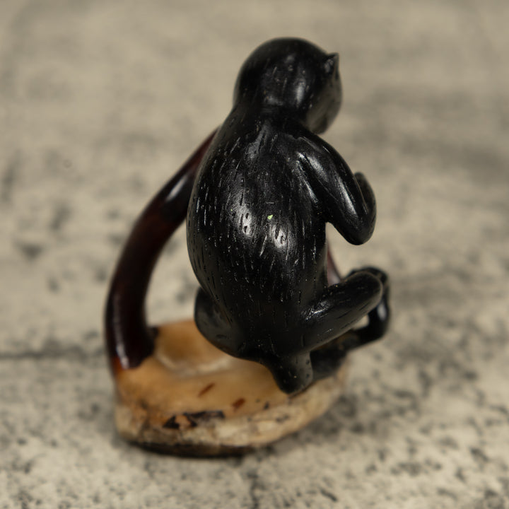 Vintage White Face Monkey Tagua Carving