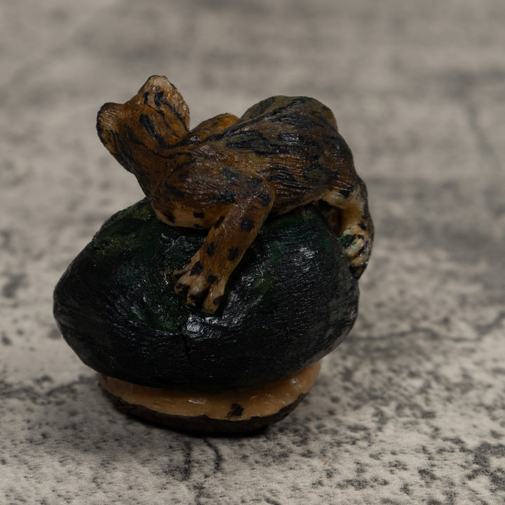 Jaguar Cat Tagua Carving