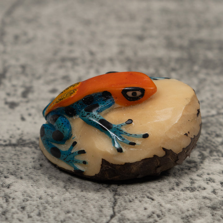 Vintage Frog Tagua Carving