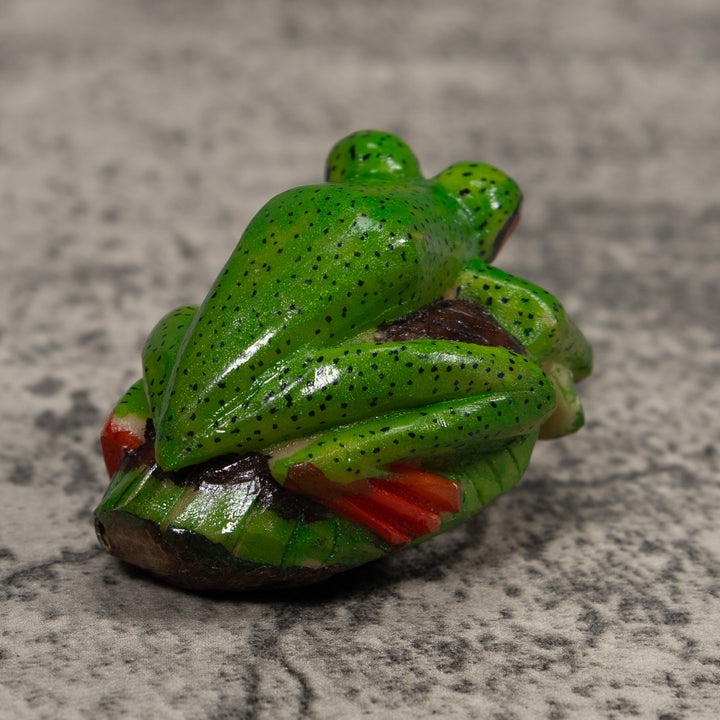 Red-Eye Tree Frog Tagua Carving